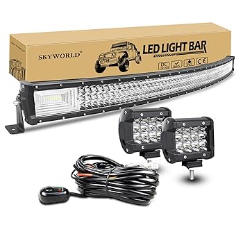 ライトバーご予約品 Amazon.co.jp: NOVSIGHT LEDライトバー 32インチ カーブ 180W
