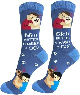 E&S Imports Pet Lover Socks - All Season - One Size Fits Most - for Women and Men – Cat and Dog Gifts