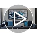 PHAOHUAXM Large Canvas Blue Wave Paintings Wall Art For Living Room Wall Decoration For Bedroom Ocean Wall Pictures Printing Office Decorations Posters Modern Home Decor Black Framed 30x60 In
