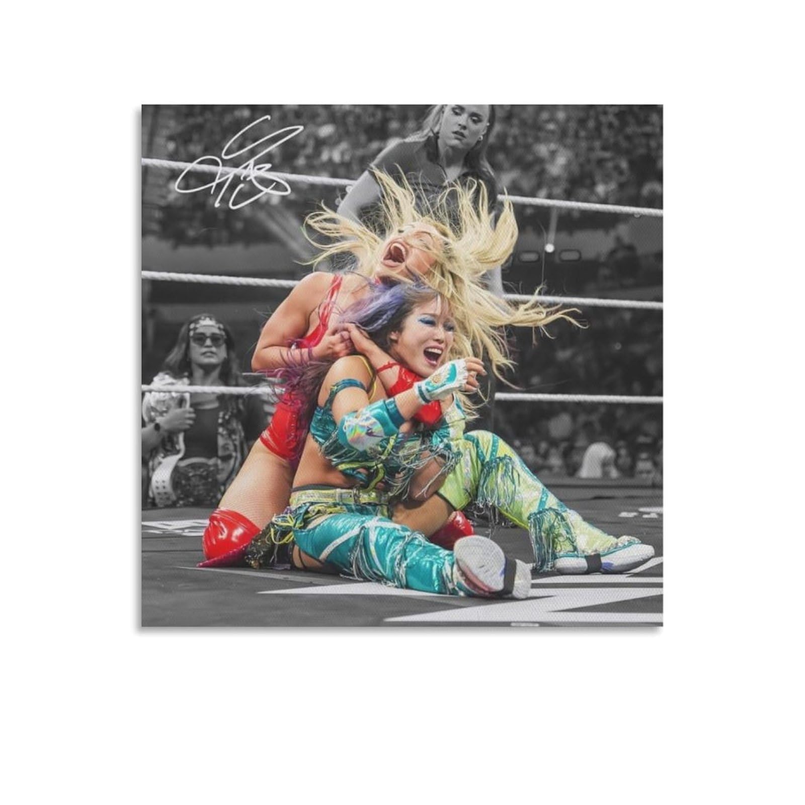 FCOIN Liv Morgan Canvas Poster Painting On Canvas Wall Art Poster Scroll Picture Print Walls Decor Home Posters 28x28inch(70x70cm)