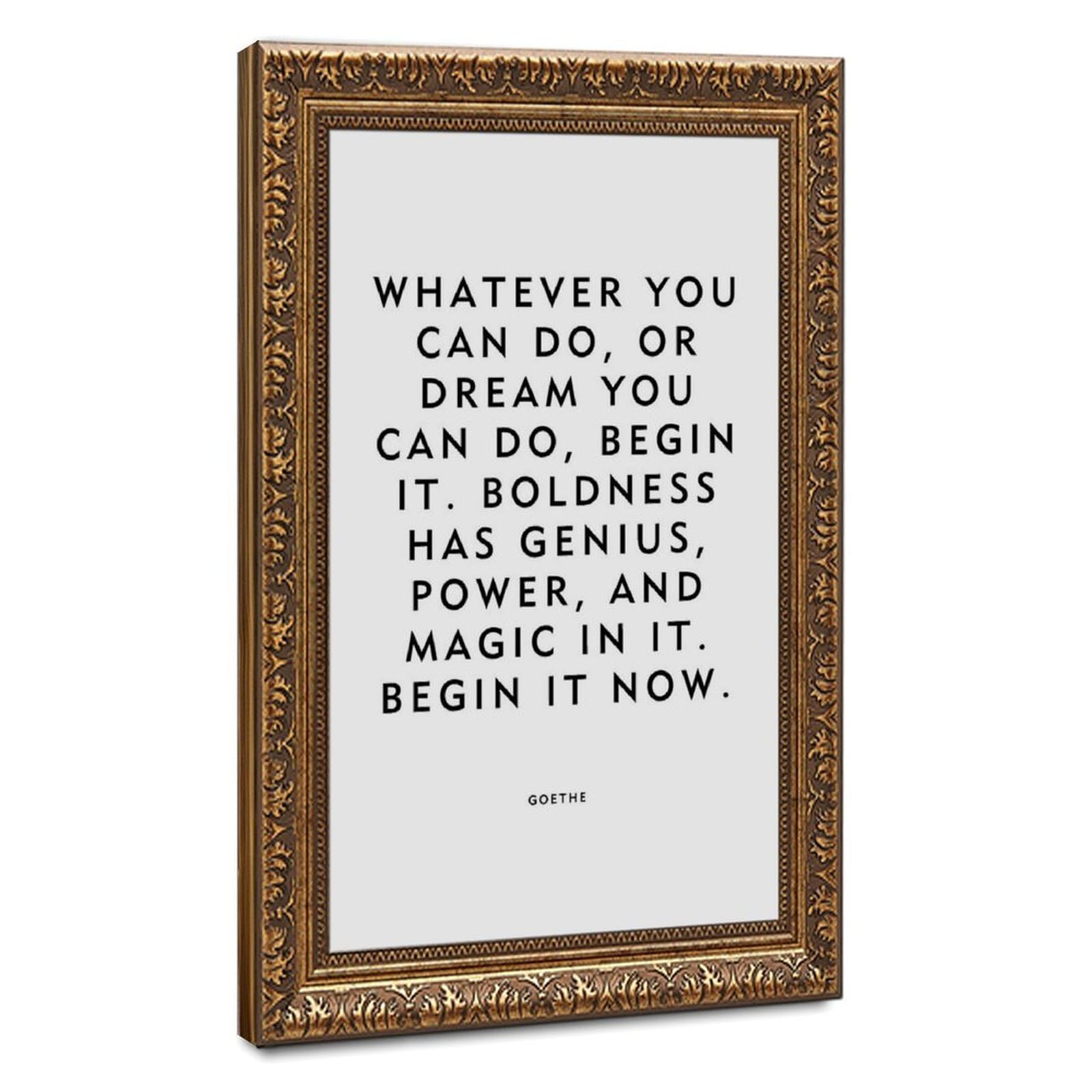 ELKPDOE Begin It Now Poster Motivational Quotes