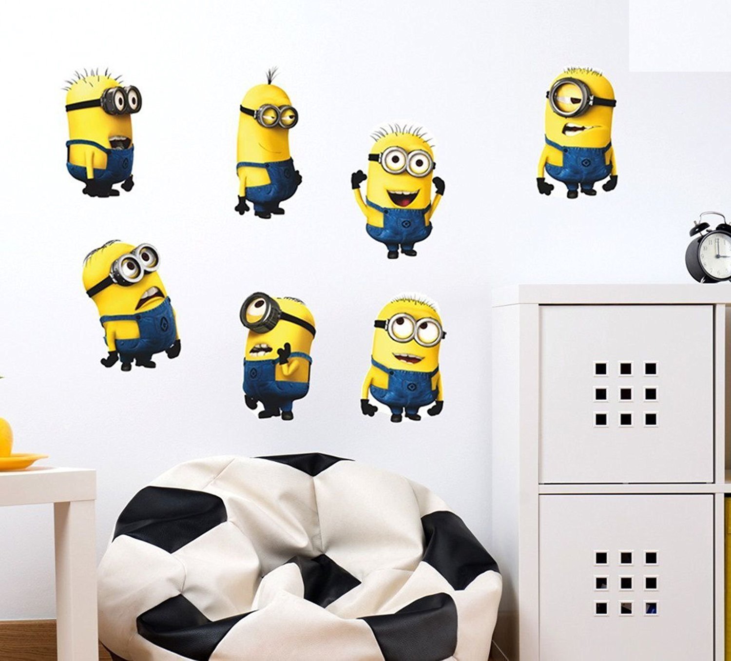 Akki Pvc Vinyl World Wall Sticker Funny Cute Minions Covering Area Size 30X80 cm