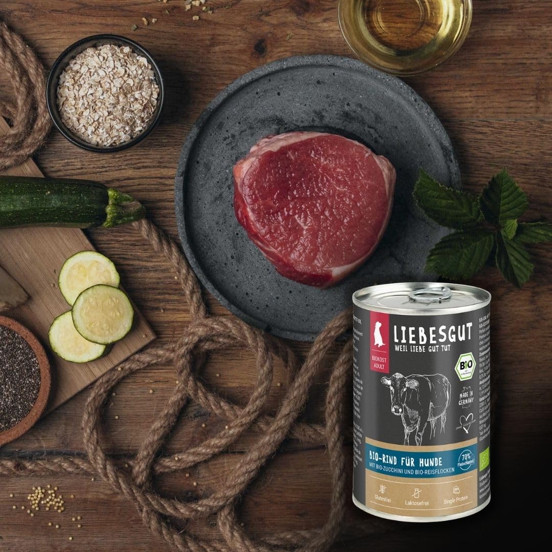 Bio Hundefutter Probierpaket Hund Adult & Sensitiv, produziert in Bayern, 14 x 400 g