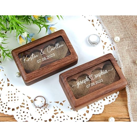 Custom Wood Ring Box Holder