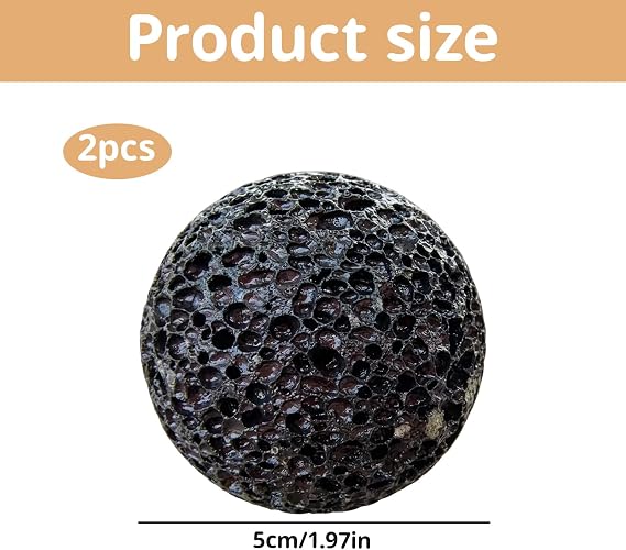 2 PCS Five Centimeter Callus Ball,Grip Trainer, Hand Exercise Tool, Volcanic Stone Spheres for Finger Strength Training and Muscle Recovery, Portable Massage Balls for Stress Relief