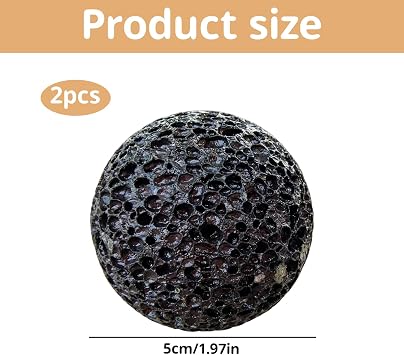 2 PCS Five Centimeter Callus Ball,Grip Trainer, Hand Exercise Tool, Volcanic Stone Spheres for Finger Strength Training and Muscle Recovery, Portable Massage Balls for Stress Relief