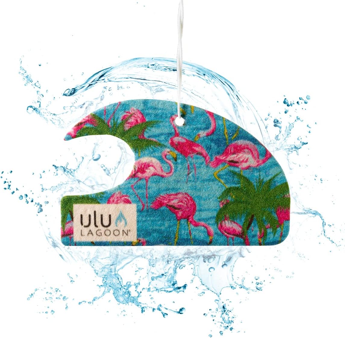 ulu Lagoon Hanging Car Air Freshener Tropical Beach Coconut Surf Wax Scent Mini