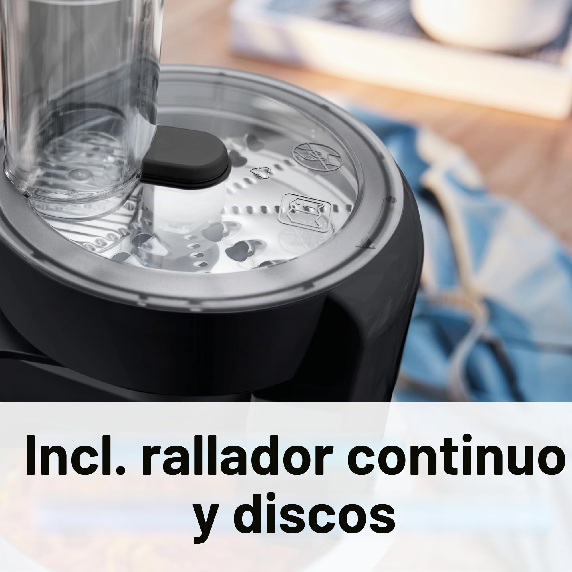 Bosch Robot de cocina MUM Serie 2 MUMS2EB01, cuenco de acero inoxidable de 3,8 L, agitador planetario, gancho para amasar, batidor, batidor de acero inoxidable, 3 discos, 700 W, negro