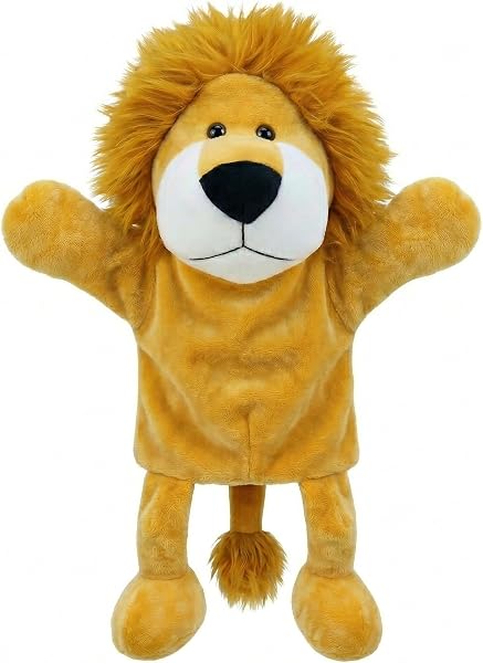 LOMTRATS Marionnettes à main en forme d'animal pour enfants, tout-petits comprenant loup, tigre, lion, singe avec jambes, parfaites pour raconter des histoires, enseigner, préscolaire, cadeaux - 5