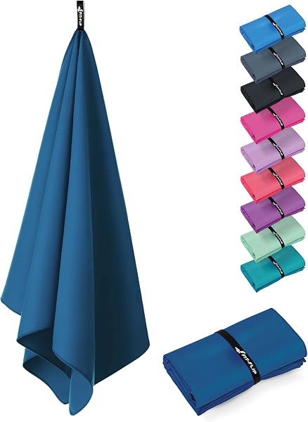 Fit-Flip Microfaser Handtücher - kompakt und leicht – für Reisen, Sport und Strand - Mikrofaser Handtuch schnelltrocknend – als Sauna und Badetuch groß - Fitness und Schwimmen - 1