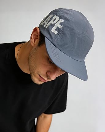 Clape 5 Panel Cap Water Resistant Quick Drying Flat Brim Baseball Hat