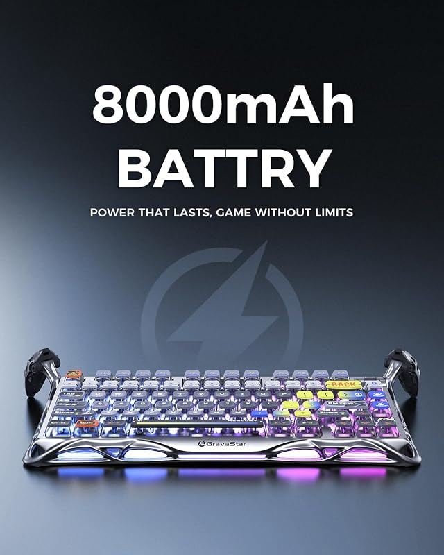 GravaStar Mercury K1 Pro Wireless Gaming Billentyűzet, 75% Alumínium, Mechanikus