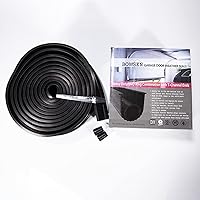 Vista 7 de BOWSEN Garage Door Bottom Seals Weatherproof Weather Stripping Threshold Buffering Sealing High Performance EPDM Rubber Resistance Gasket Black 5/16