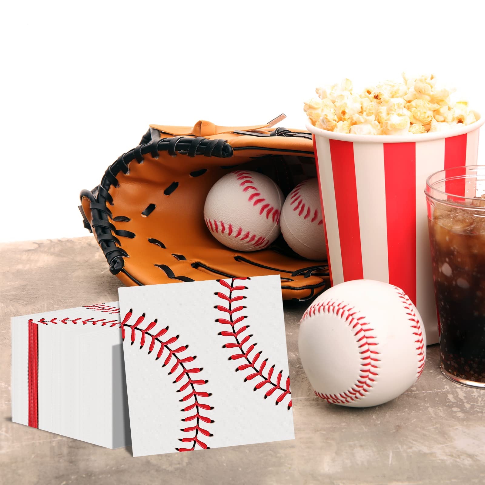 Snapklik.com : Baseball Napkins For Baseball Happy Birthday Party ...
