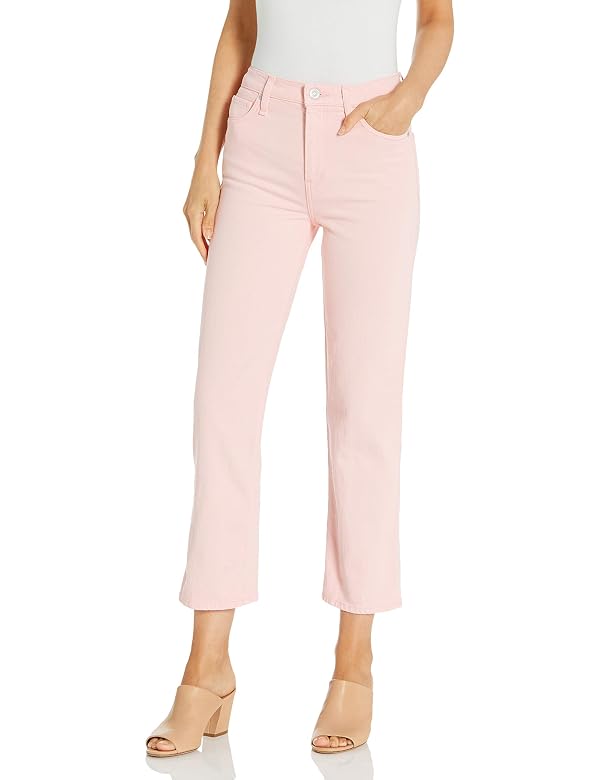 Hudson Women's Remi High Rise Straight Leg Cropped Jean, Soft Pink, 34 by HUDSON - Used condition - US$30.13
