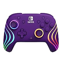 Official Afterglow Wave Wireless Controller Nintendo Switch - Purple