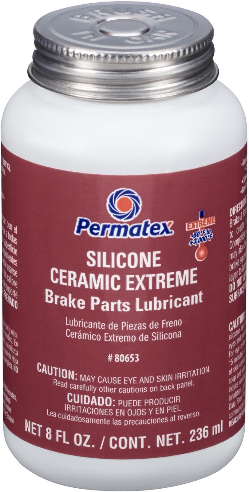 Permatex 80653 Silicone Extreme Brake Parts Lubricant, 8 fl. oz.