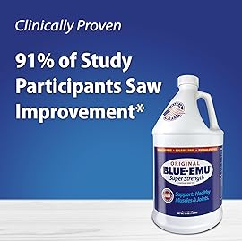 BLUE-EMU Original Super Strength Cream, Soothing Muscle & Joint Support, 1 Gallon