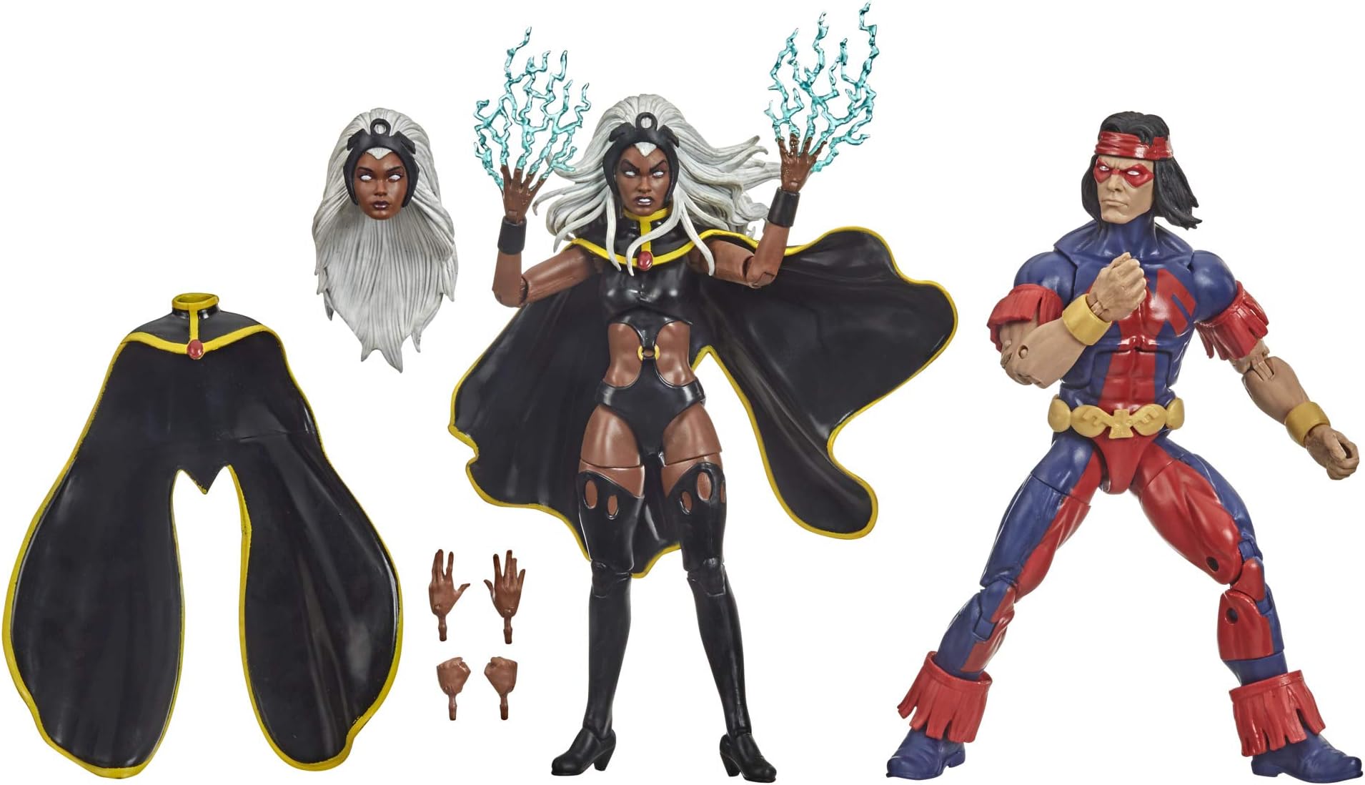Hasbro Marvel X-Men Series 15-cm Collectible Storm and Marvel’s Thunderbird Action Figure Toys, Ages 4 And Up