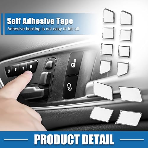 Miniatura 5 de Adhesivo de bloqueo de puerta con memoria para asiento de automóvil, botón de desbloqueo, ajuste de botón de interruptor para Benz a clase 13-17,