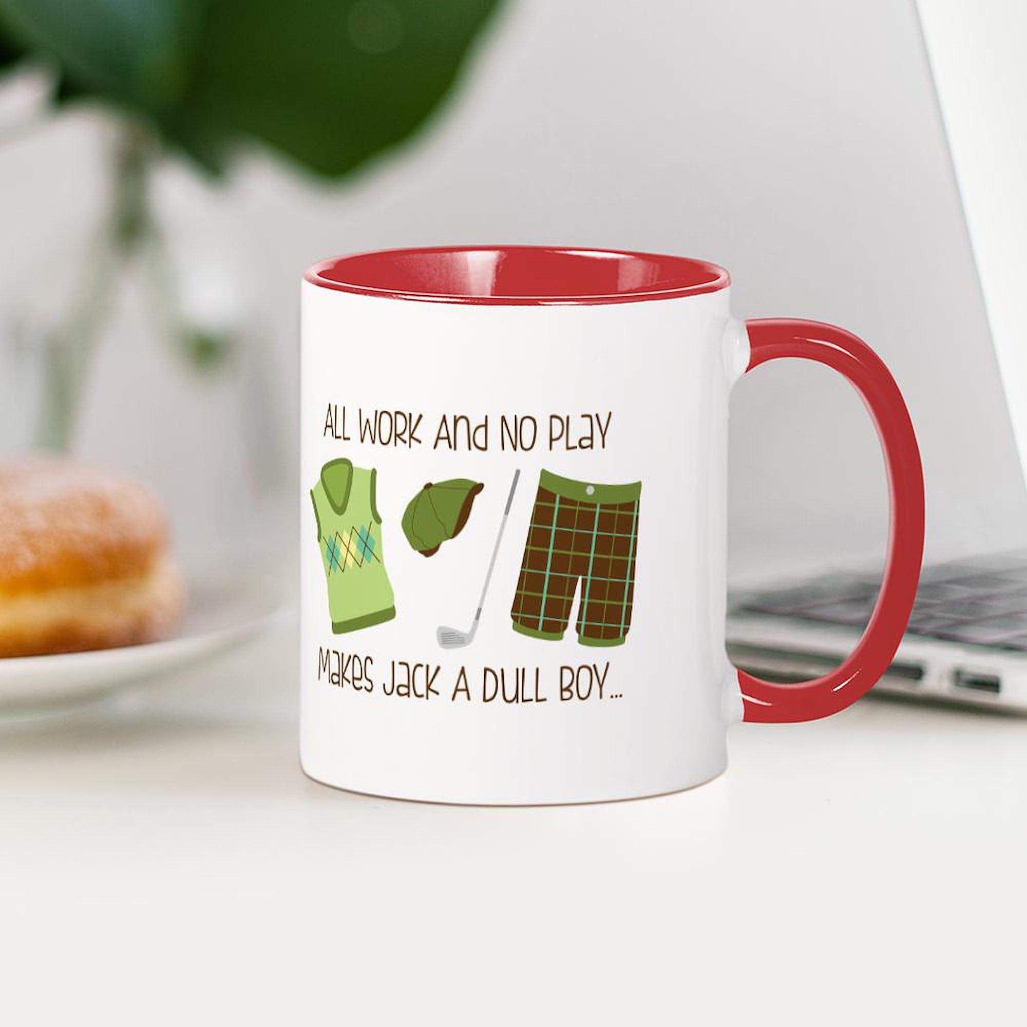 Amazon.com | CafePress ALL WORK And No Play Makes Jack A Dull BOY... Mugs  11 oz (325 ml) Ceramic Coffee Mug: Coffee Cups & Mugs