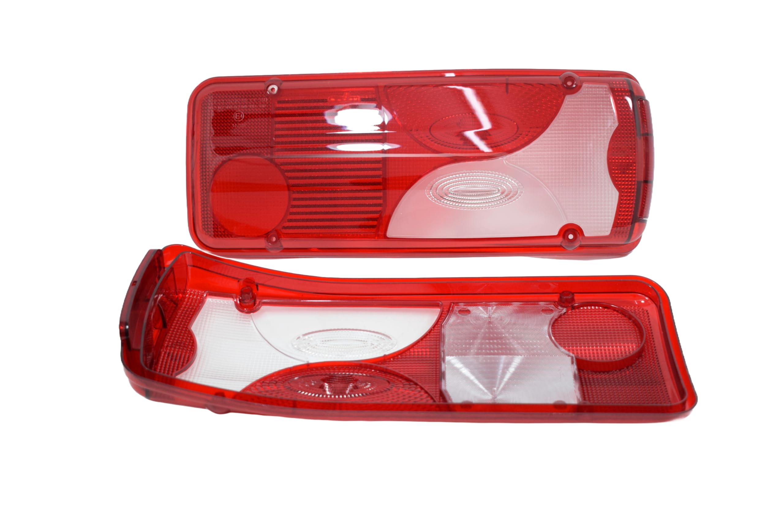 2x Cabochon de Feux Arrière Blanc Compatible avec MAN TGA TGL TGX TGS Mercedes Sprinter 2006-2018 Plateau VW Crafter 2005-2016 Plateau