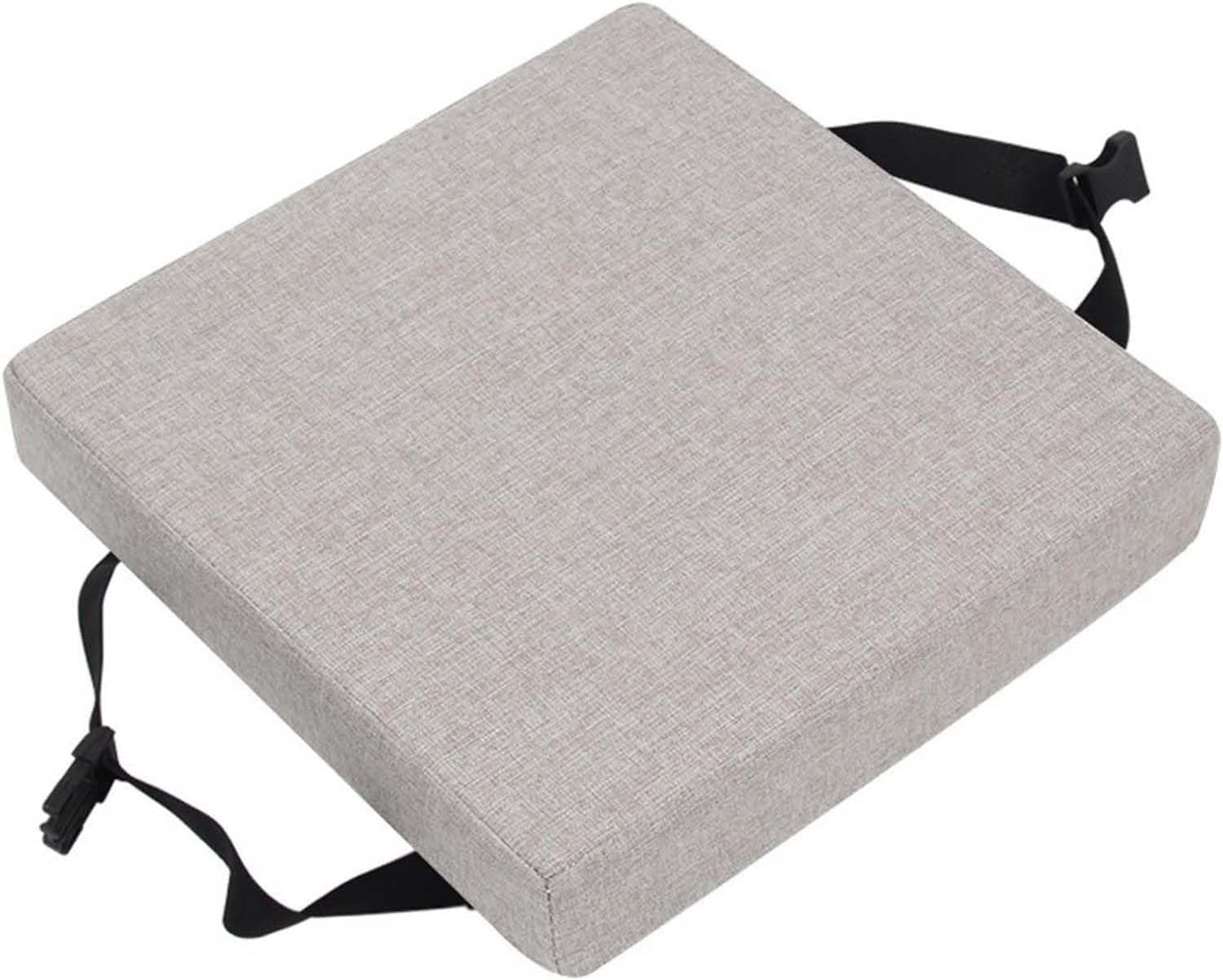 BLLMTEAR Stool Cushion Square with Ties, Non-Slip Bar Stool Cushion Square Seat Cushion With Machine Washable Cover Chair Seat Cushion Textured Barstool Pad(3,12x12x2in/30x30x5cm)
