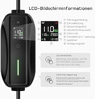 dé 11 kW Wallbox Töltőállomás 3-Fázis 16A CEE Type 2 Kábellel Elektromos Autóhoz - 5.5m Standard, CEE 11kW 7