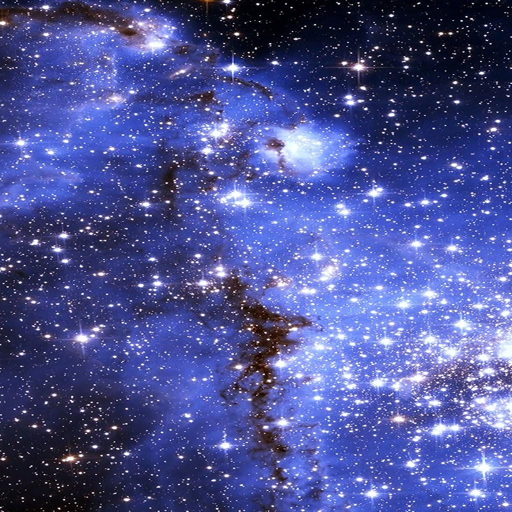 Manta Polar Grande Gruesa 180X220Cm para Cama, 3D Paisaje Estrellado Azul Impresión Patrón Manta De Franela Invierno Manta Felpa De Sofá 100% Microfibra Suave, Caliente para Hogar