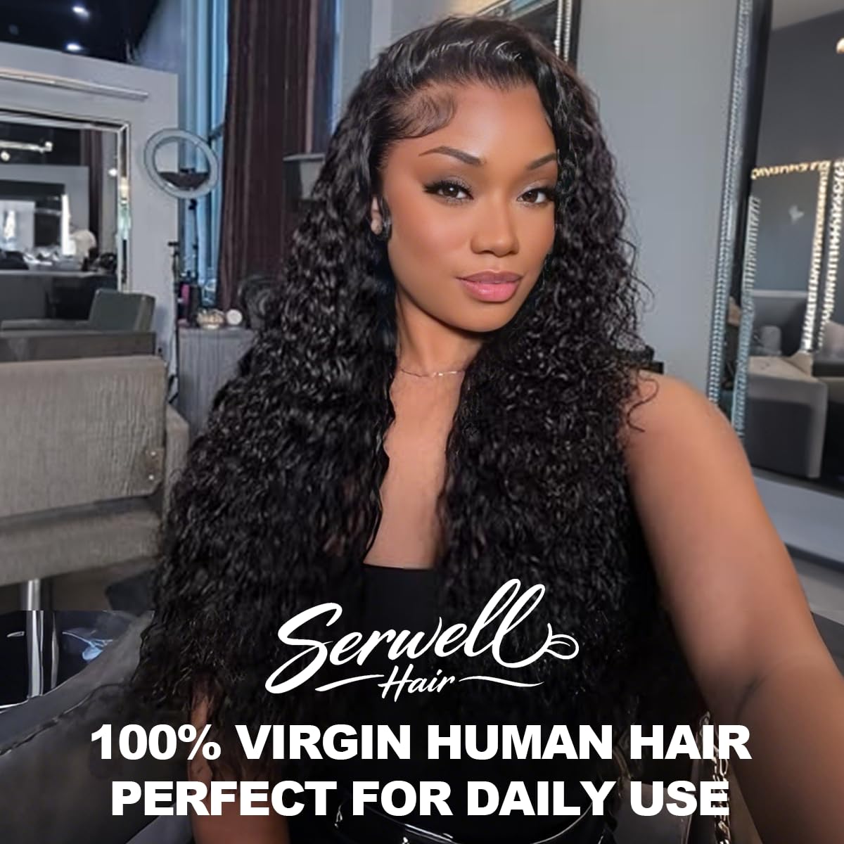 Amazon.com : serwell 30 Inch Water Wave Human Hair Wig 13x6 
