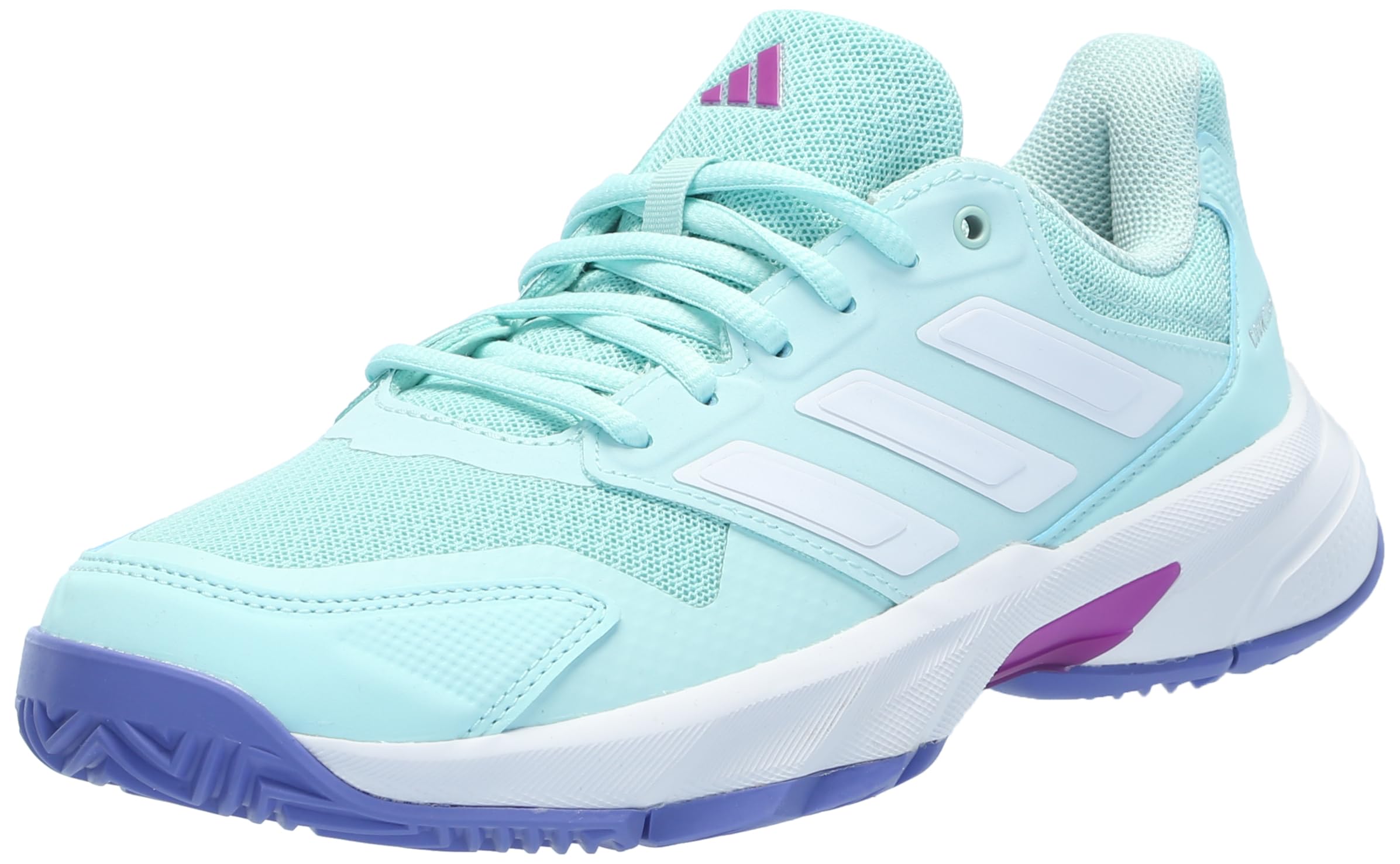 adidas Womens Courtjam Control 3 Tennis Sneakers Shoes - White-picture-16