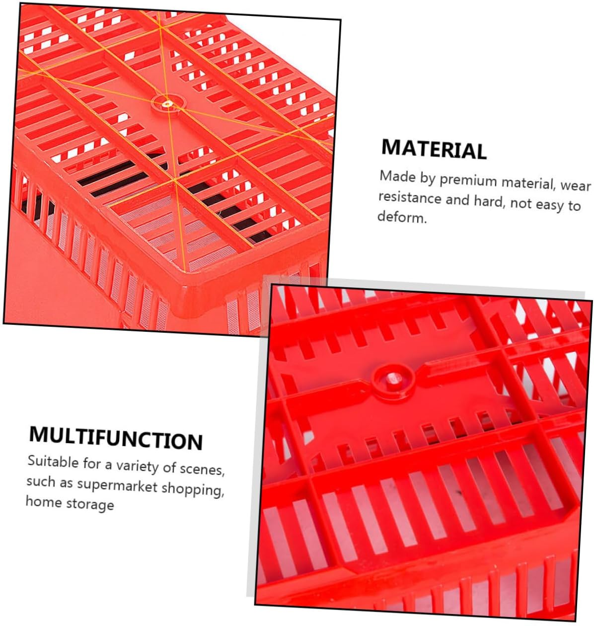 1Pc Plastic Shopping Basket Handheld Storage Container for Vegetables Fruits and Grocery Shopping Convenient Design for Everyday Use