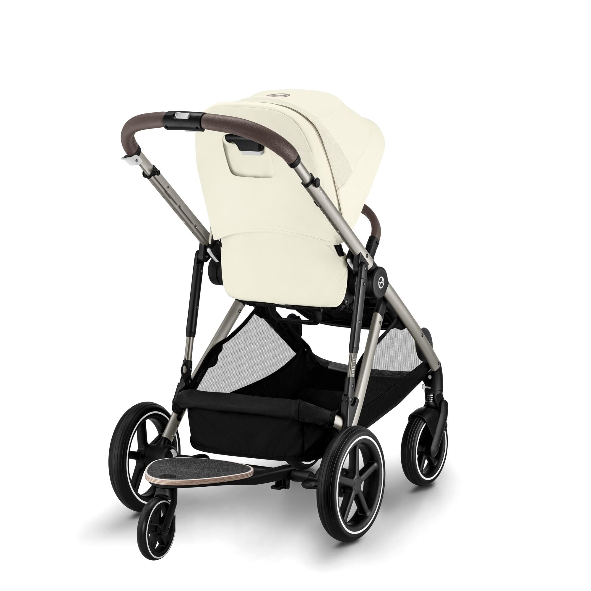 CYBEX Poussette Gold GAZELLE S, De la naissance à environ 4 ans, Max. 22 kg (mode simple) / 2x 22 kg (mode duo), Système tout-en-1 avec 20+ configurations, Beige coquillage