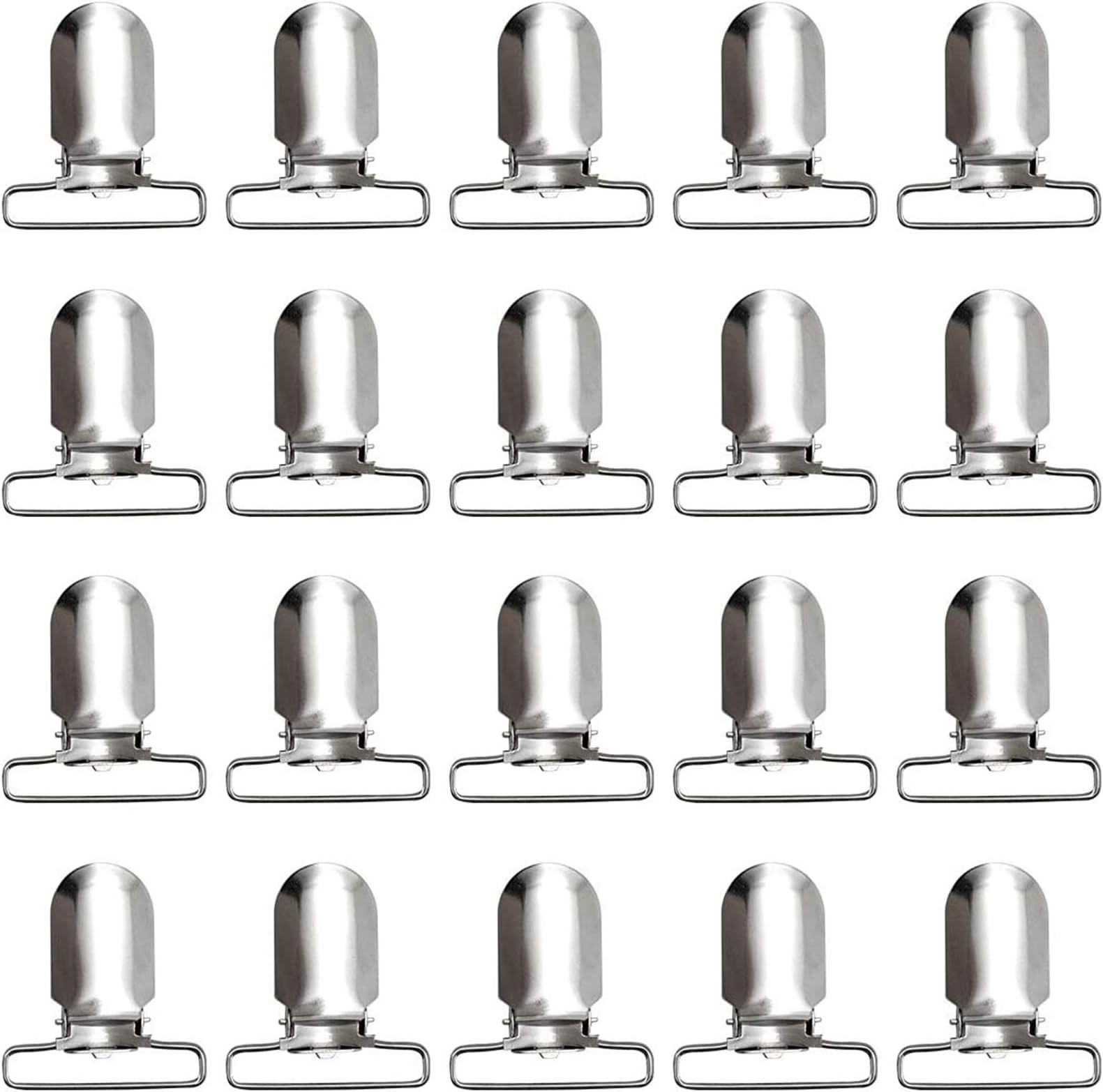 40 Pieces Men Suspender Clips Metal Clips Sheet Straps Holder Fasteners Clips Heavy Duty Bed Sheet Fasteners Clips