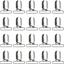 40 Pieces Men Suspender Clips Metal Clips Sheet Straps Holder Fasteners Clips Heavy Duty Bed Sheet Fasteners Clips