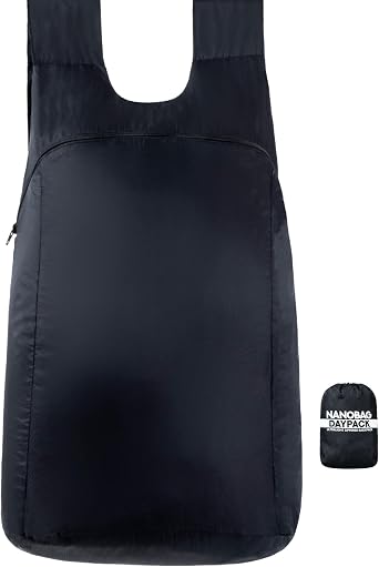 Nanobag Daypack 16L Ultralight Packable Foldable Travel Backpack for Hiking | 1.15 oz Portable Collapsible Pocket-Size with YKK Zipper and Wide Comfortable Shoulder Straps for Everyday Use and Sports