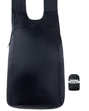 Nanobag Daypack - Ultralight 16L Foldable Travel Hiking Backpack Reusable Packable Collapsible Bag for Men Women