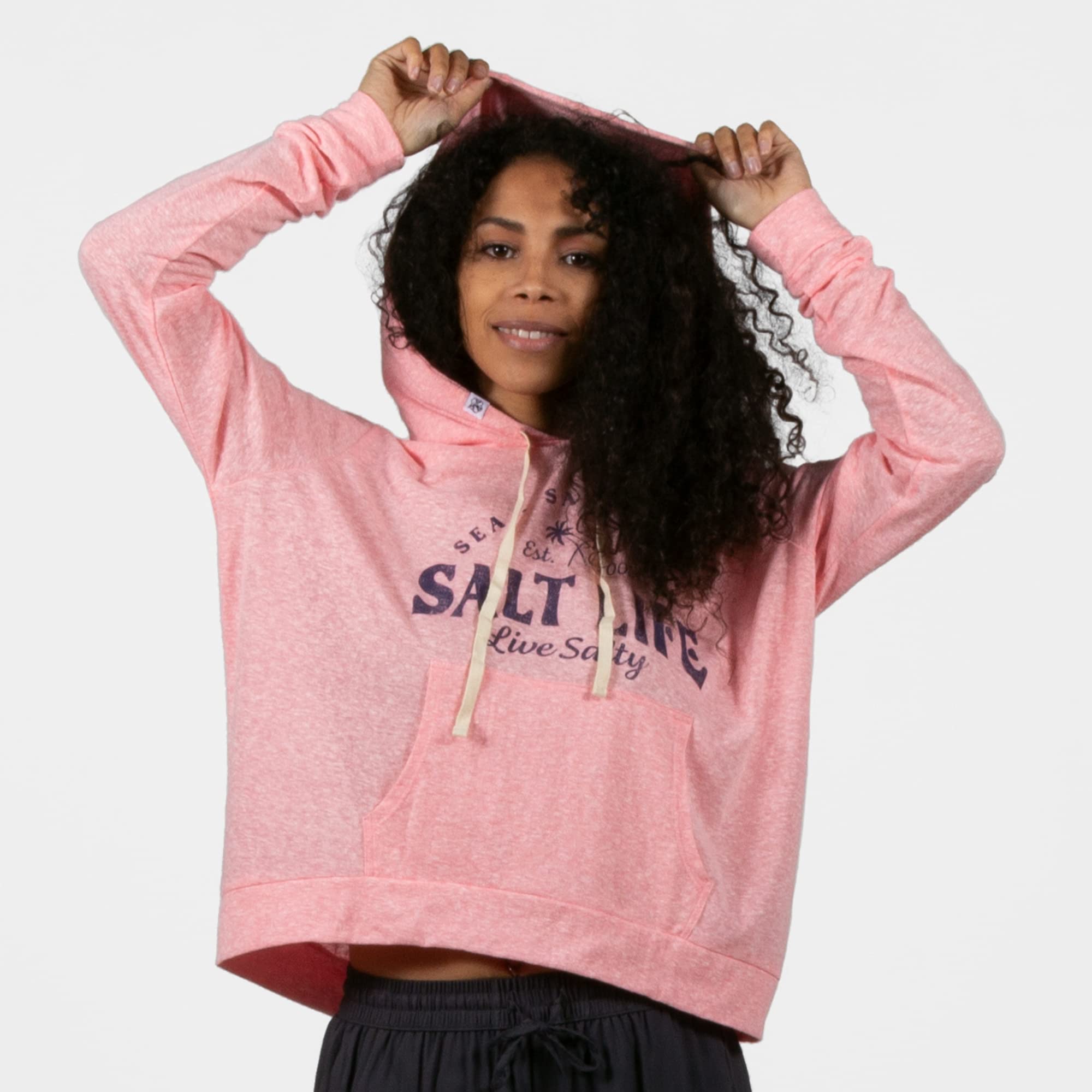 Salt Life Sea N Sun-Sudadera con Capucha de Manga Larga Hombre