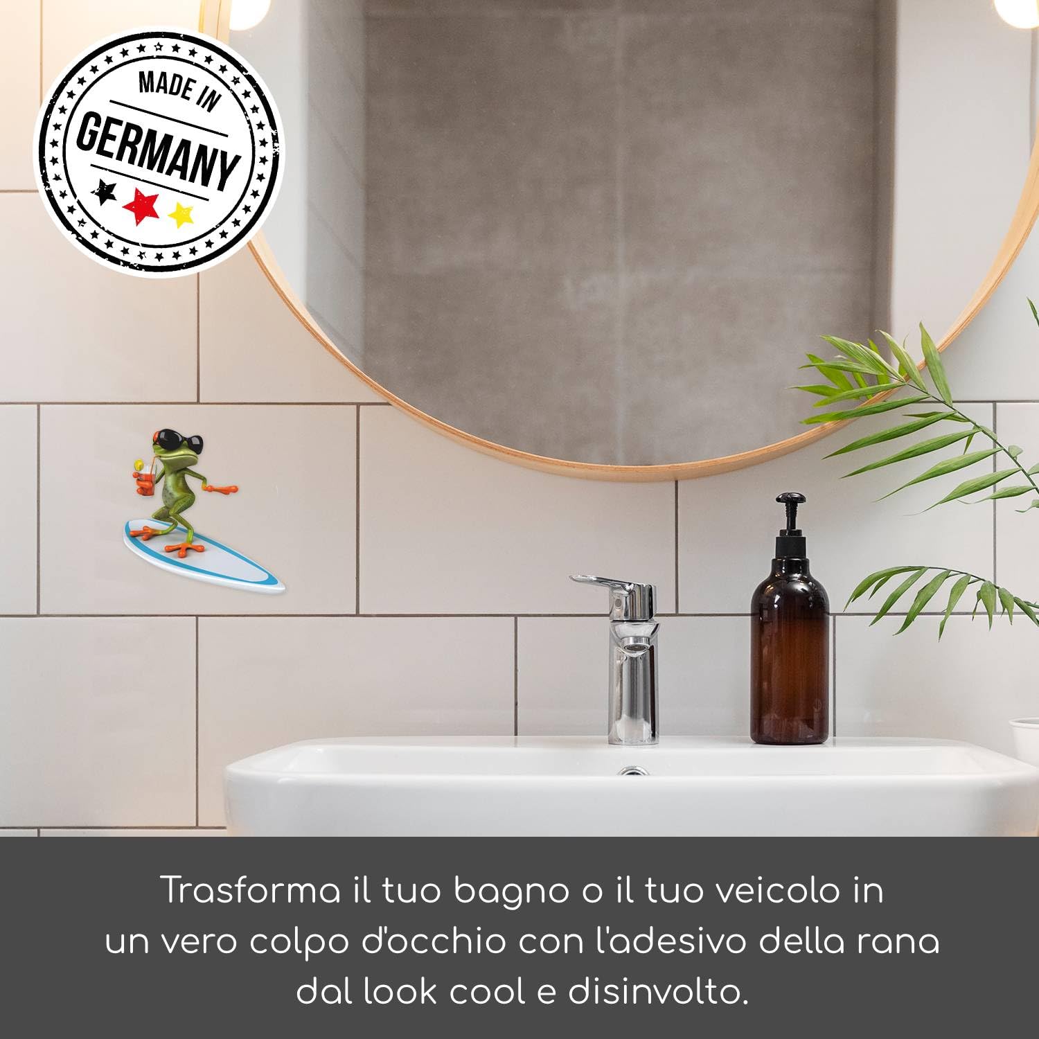 Adesivo Mural Divertente Con Surfista E Tavola Da Surf – Perfetto Per Auto, Moto, Skateboard E Sci - Foto 3