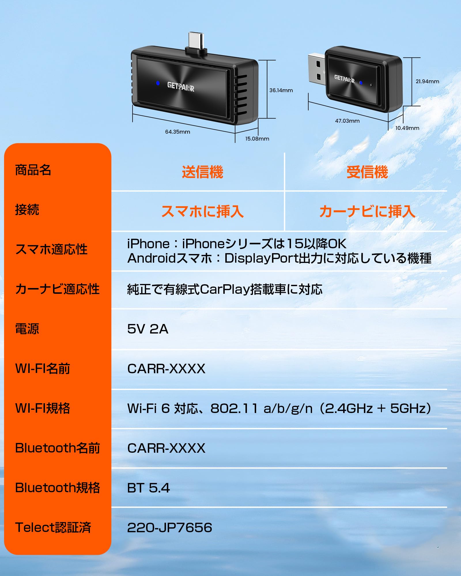 Amazon.co.jp: 【公式】GetPairr Mirror Cast 【ワイヤレス