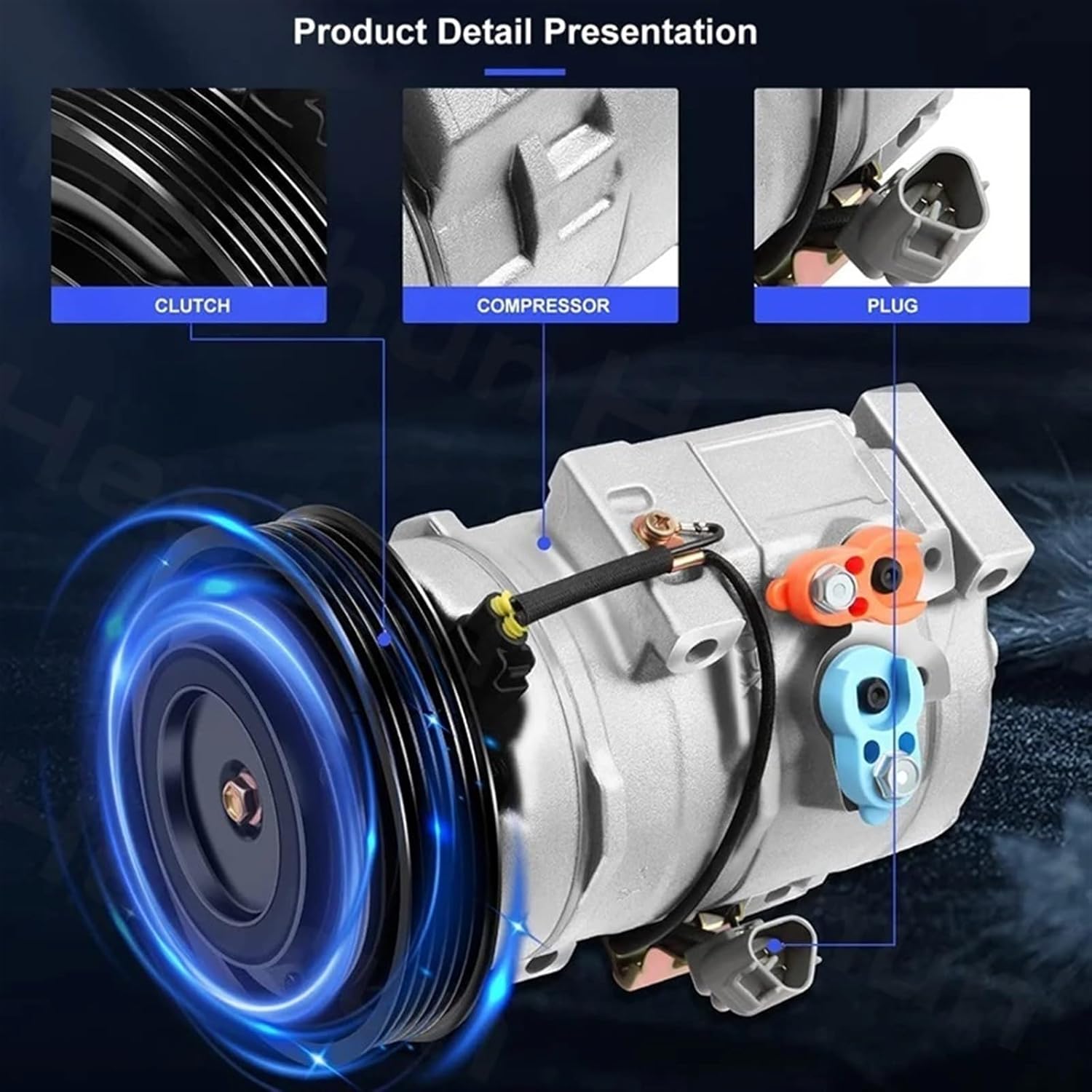 AC コンプレッサー フォード フォーカス 2013-2018 と互換性あり