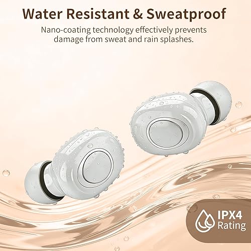 Miniatura 5 de Auriculares inalámbricos, auriculares Bluetooth con micrófono con cancelación de ruido, reproducción de 36 horas, pantalla de alimentación LED,