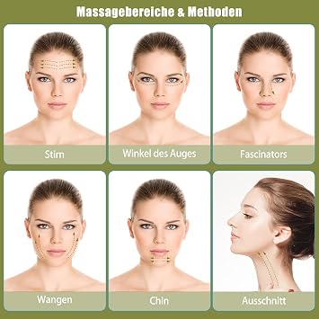 Jade Roller for Face, Natural Jade Face Roller, Jade Roller and Gua Sha Massage Set with Mask Brush, for Skin Firming, Rejuvenation of Face and Neck Pack of 4