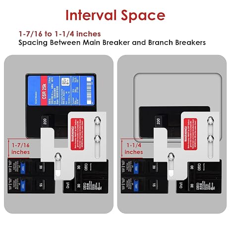 Generator Interlock Kit for Eaton & Cutler Hammer BR Series 150/200 Amp Panels, Compatible with 1 1/4