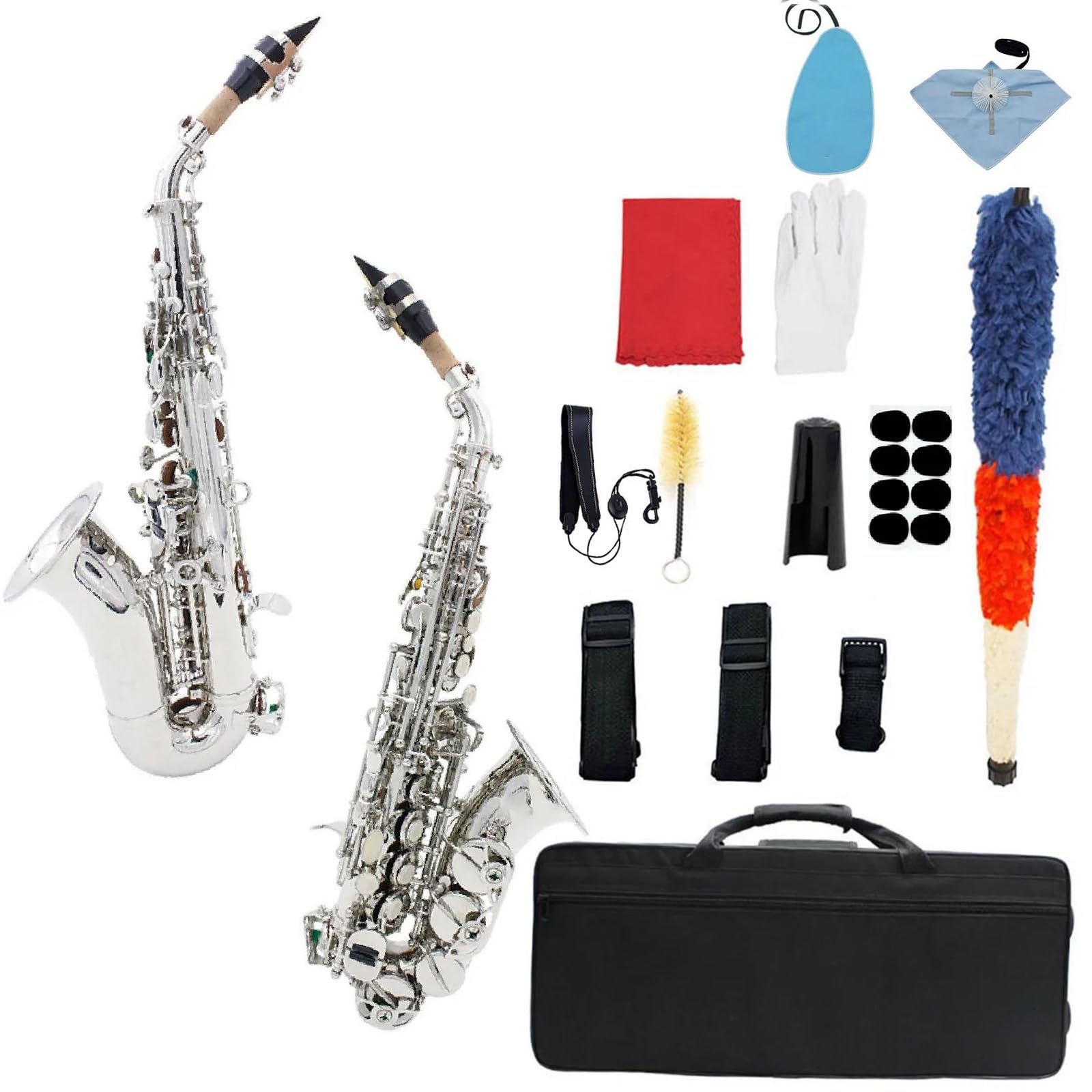 Saksofony dla miłośników muzyki Saksofon sopranowy instrument dęty blaszany dźwięk Bb(Type 1)