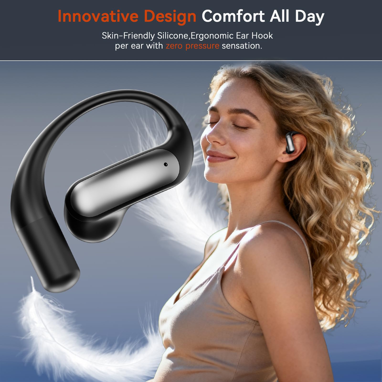 ANSTEN Auriculares Traductor en Tiempo Real con IA - Traductor Instantaneo de Voz Multilingüe 144 Idiomas, 7 Modos Traducción, 4-en-1 Cascos Bluetooth inalámbricos para Viajes/Reuniones/Estudios