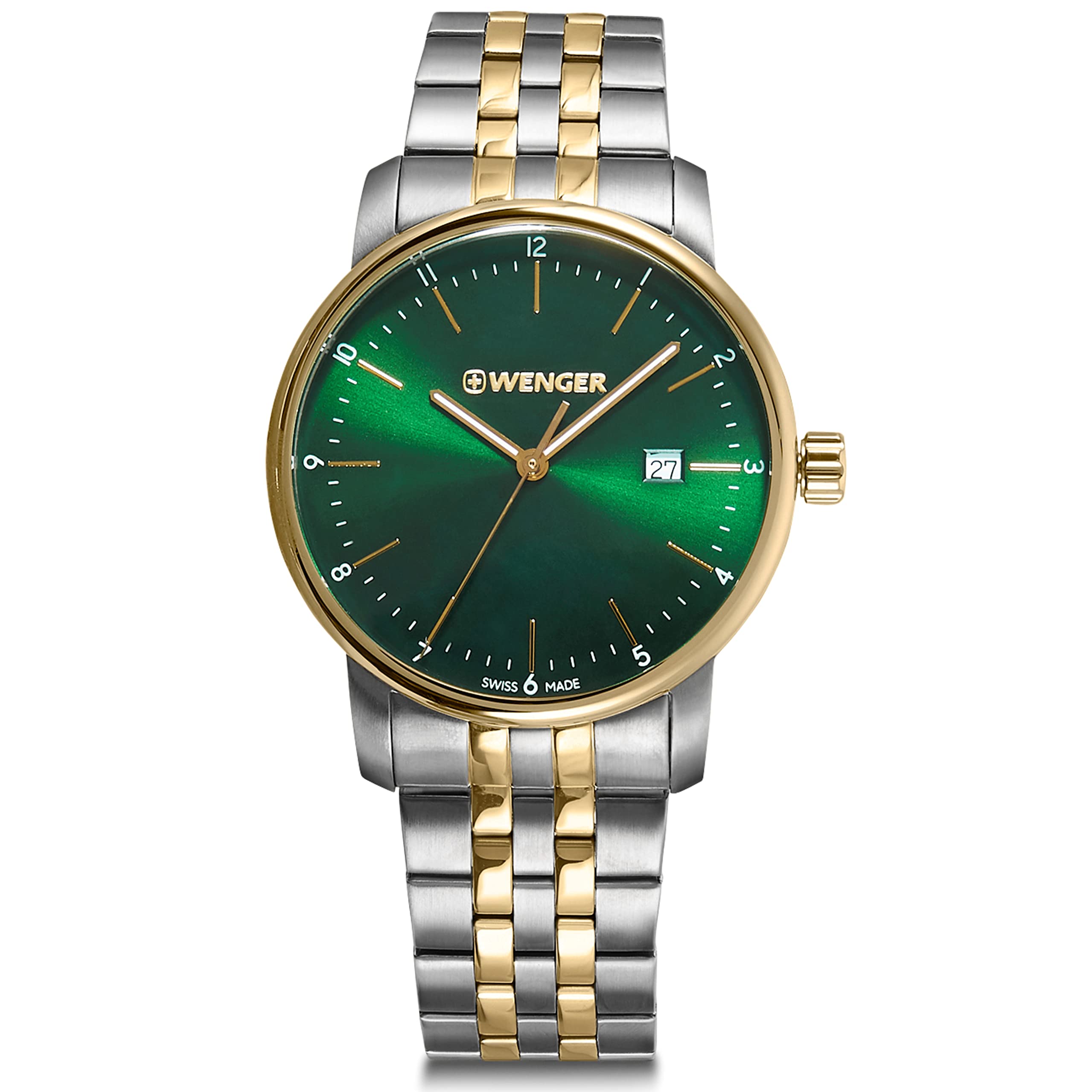 WENGER Swiss Made Urban Classic Analog Green Dial Mens Watch-01.1741.128 (B07JP88PS6) Amazon Price History, Amazon Price Tracker