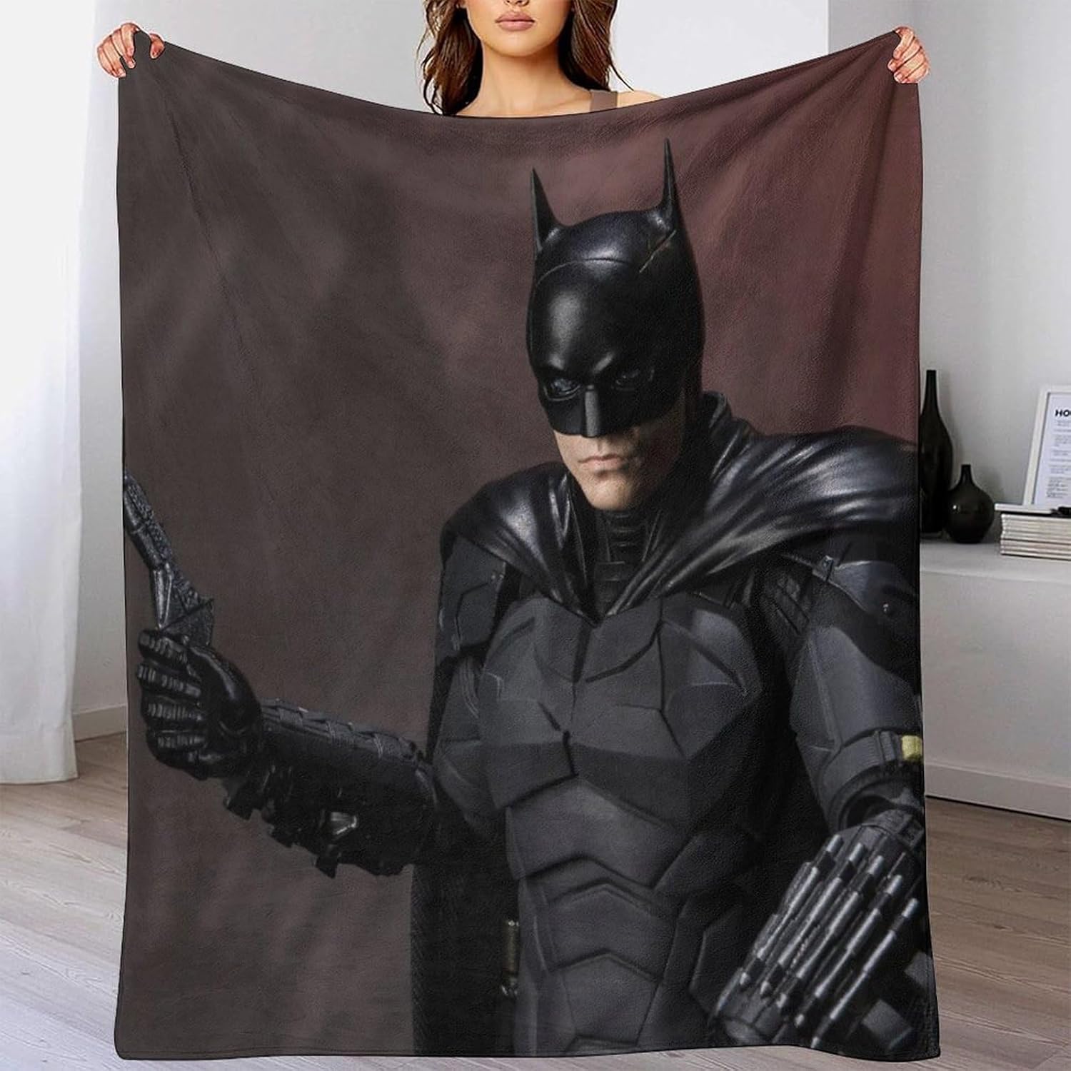 Batman Flannel Blanket 3D Print Superhero Theme Bed Blankets Soft