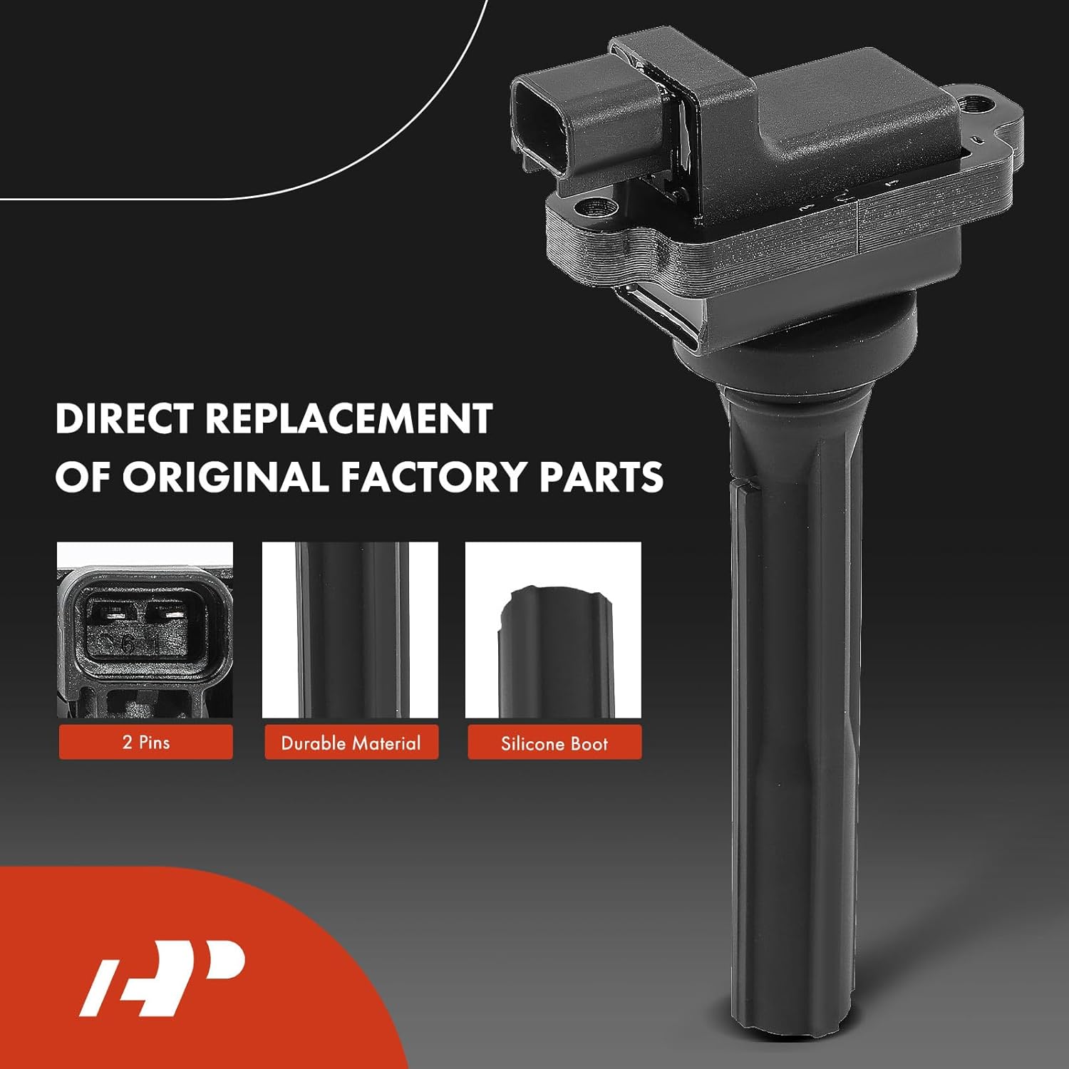 A-Premium Set of 4 Ignition Coil Pack and Iridium Spark Plugs Compatible with Suzuki Sidekick 1996-1997 1.8L