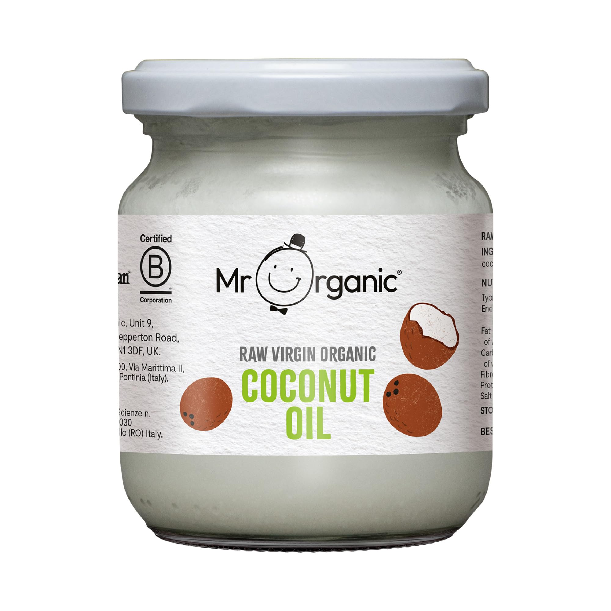 Mr Organic Raw Virgin Coconut Oil - 200ml, Versatile & Organic Oil